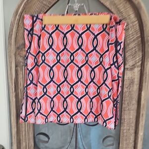 Vibrant Pink and Blue Mini Pencil Skirt for Resort Wear